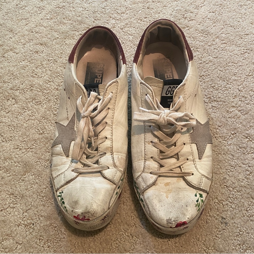 Golden Goose Hand Painted Sneakers - Picture 3 of 11
